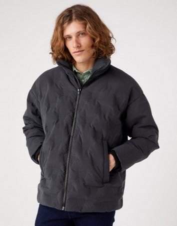 detail BRAND DOWN PUFFER FADED BLACK